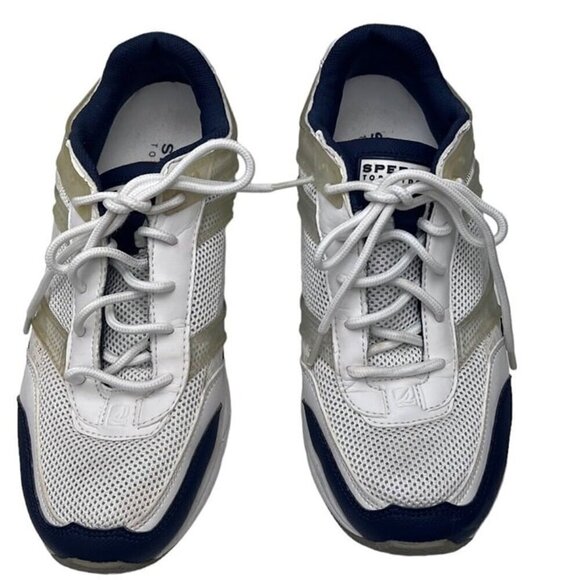 Sperry Men's SZ 9.5W Top-Slider Arch Lock Boat Dad Sneakers Shoe Retro Comfort - Picture 2 of 11